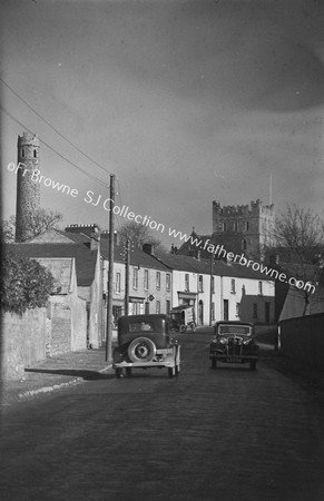 CATHEDRAL TOWER & ROUND TOWER AS SEEN APPROACHING BY MARYBORO ROAD